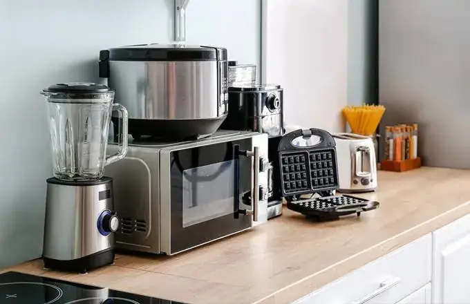 Small kitchen appliances on a counter